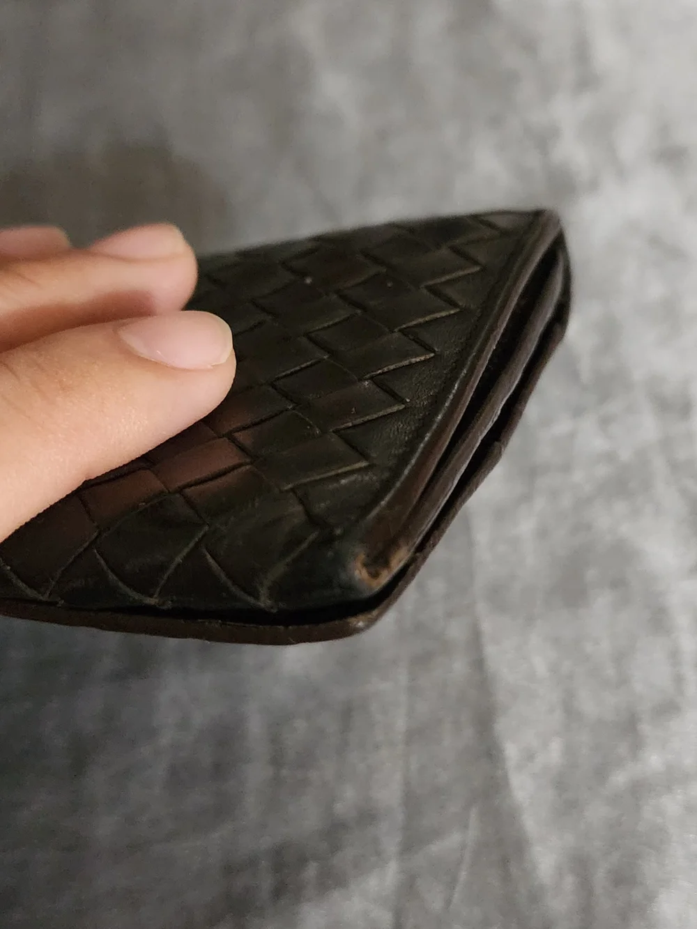 Bottega Veneta- WOVEN Long Wallet- CHOCOLATE BROWN